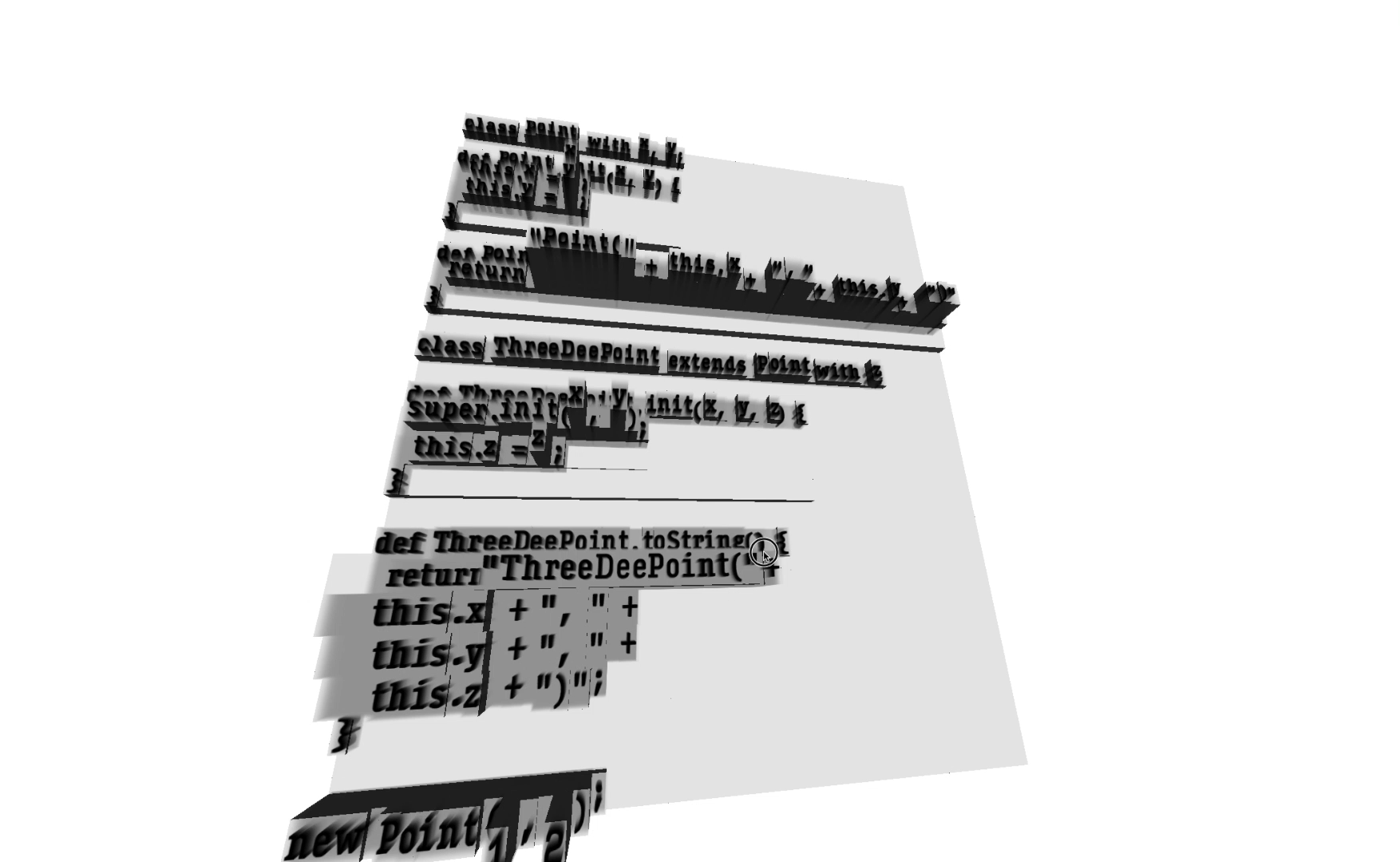 A 3D Parse-tree Visualization